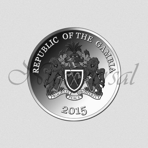 Gambia-2015-Silber-Rund-Wappenseite-Numiversal