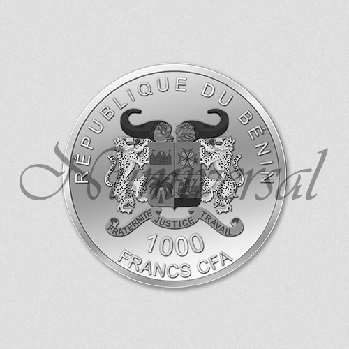 Wappenseite Benin - Rund - Silber - 1.000