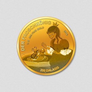 375-Der-Froschkoenig-Grimms-Maerchen-2016-Gold-Rund-Numiversal