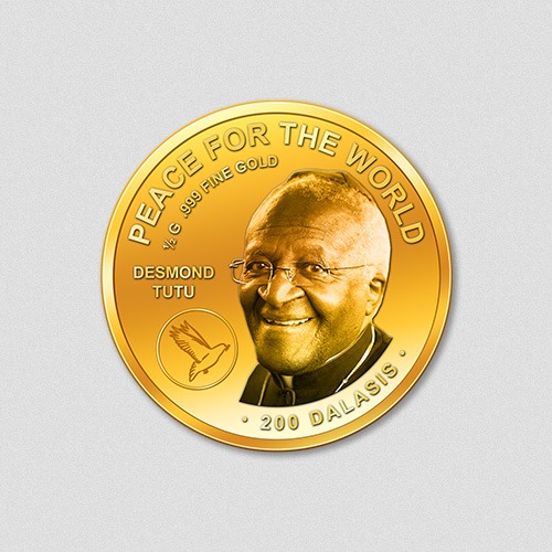 440-peace-for-the-world-desmond-tutu-2016-oval-rund-gold-numiversal