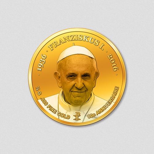 80. Geburtstag - Papst Franziskus - Numiversal - 2016