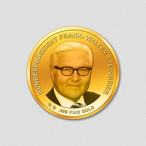 Frank-Walter Steinmeier Bundespräsident 2017 Goldmünze Numiversal