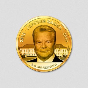 Amtsabtritt Joachim Gauck 2016 Goldmünze Numiversal