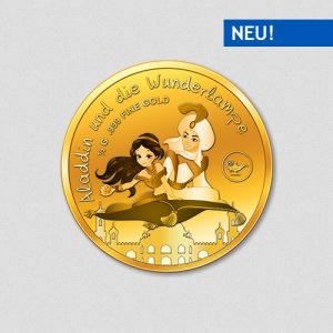 Aladdin und die Wunderlampe - Goldmünze - Numiversal - 2017