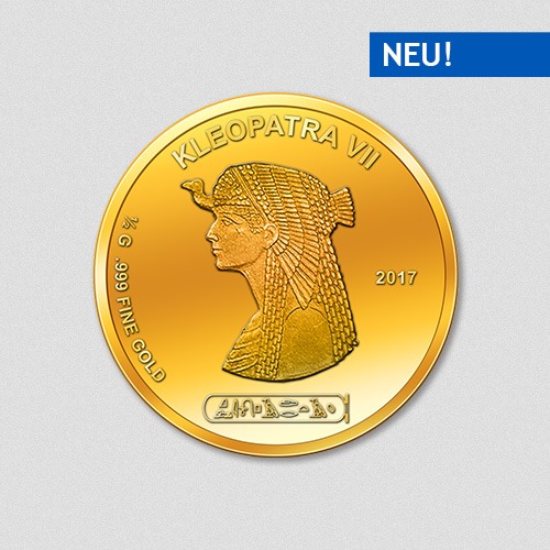 Ägyptische Götter - Kleopatra - Goldmünze - 2017 - Numiversal