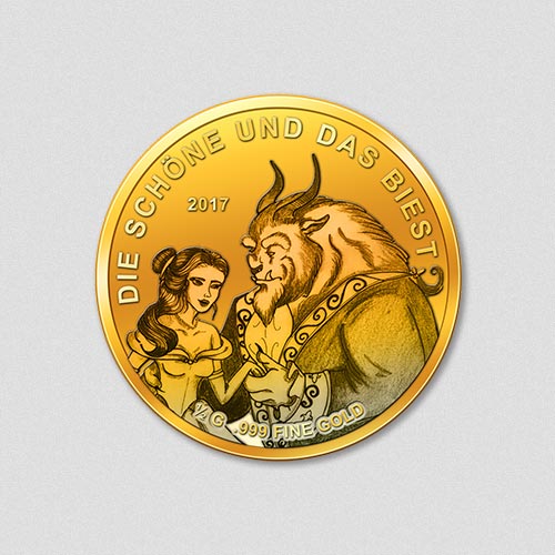 Die Schöne und das Biest - Goldmünze - 2017 - Numiversal