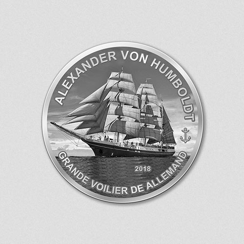 Windjammer - Alexander von Humboldt - 2018 - Silbermünze - Numiversal