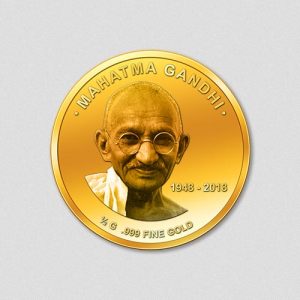 Mahatma Gandhi - 70. Todestag 2018 - Goldmünze - Numiversal