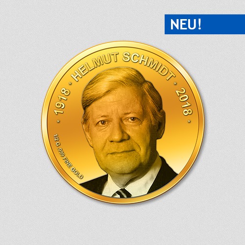 Helmut Schmidt - 100. Geburtstag - Goldmünze - Numiversal