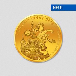 Fußball WM 2018 Russland - Goldmünze - Numiversal