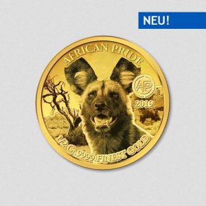 African Pride - Wildhund - Goldmünze - 2019 - Numiversal