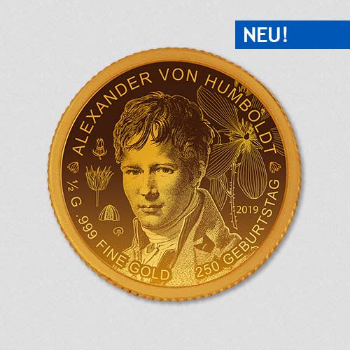 Alexander von Humboldt - Goldmünze - Numiversal